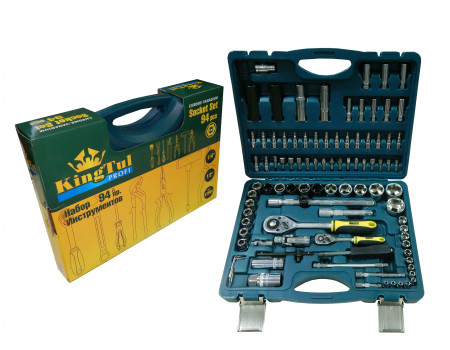 Набор инструмента 94пр. 1/2",1/4" (6-гран.) (4-32мм), KTP94