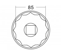 Головка ступичная 85мм (IVECO) JTC