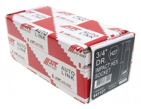 Головка торцевая 3/4" HEX H27 ударная L=88мм JTC, JTC-641127