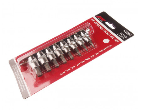 Набор бит-головок 3/8" HEX H3-H10 8 предметов JTC, JTC-H308H