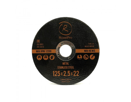 Отрезной круг ROXTOP 150 x 1.6 x 22мм, Т41, нерж.сталь, металл, 105355