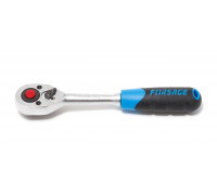 Трещотка реверсивная с резиновой ручкой 1/4"(L-150мм, 45зуб.)