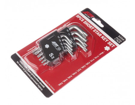 Набор ключей TORX T10-Т50 Г-образных 9 предметов JTC, JTC-5354