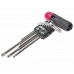 Набор ключей TORX T10Н-Т50H Г-образных с отверстием 9 предметов JTC, JTC-3924