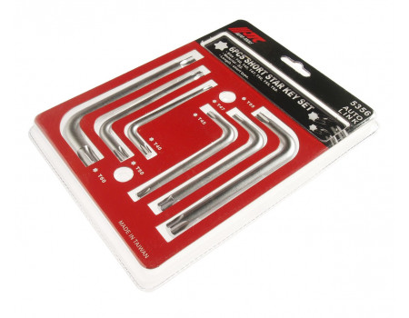 Набор ключей TORX T40-T60 Г-образных 6 предметов JTC, JTC-5356