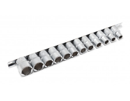 Набор головок 12пр. 1/2" 6гр.(10-19,22,24мм), на планке, F-4121-5