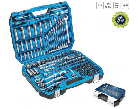 Набор инструмента 222пр. 3/8",1/2",1/4", HT1R244