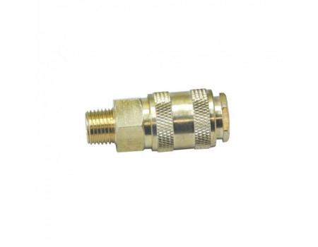 Быстроразъем пневматический с клапаном с наружной резьбой 1/2", SE1-4SM