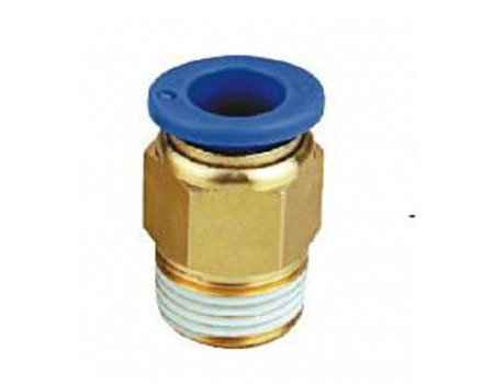 Фитинг для пластиковых трубок 8мм с наружной резьбой 1/2", SPC08-04