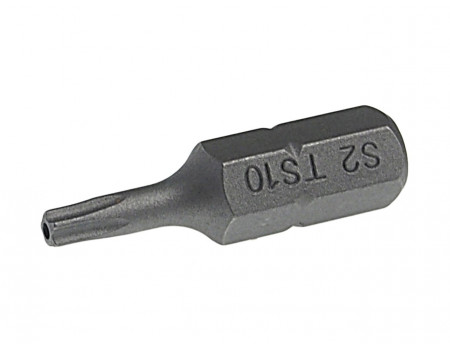 Бита TORX TS10Hх25мм 1/4" 5-ти гранная с отверстием JTC, JTC-1192510