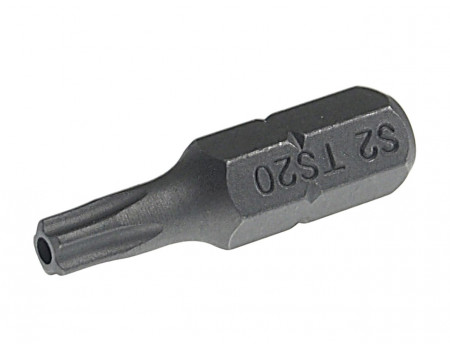 Бита TORX TS20Hх25мм 1/4" 5-ти гранная с отверстием JTC, JTC-1192520