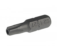 Бита TORX TS27Hх25мм 1/4" 5-ти гранная с отверстием JTC