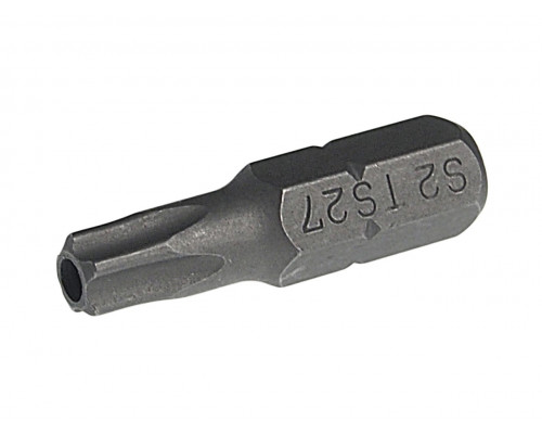 Бита TORX TS27Hх25мм 1/4" 5-ти гранная с отверстием JTC