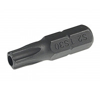 Бита TORX TS30Hх25мм 1/4" 5-ти гранная с отверстием JTC