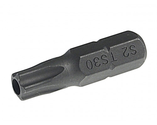 Бита TORX TS30Hх25мм 1/4" 5-ти гранная с отверстием JTC