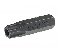 Бита TORX TS40Hх25мм 1/4" 5-ти гранная с отверстием JTC