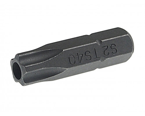 Бита TORX TS40Hх25мм 1/4" 5-ти гранная с отверстием JTC