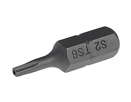 Бита TORX TS8Hх25мм 1/4" 5-ти гранная с отверстием JTC, JTC-1192508