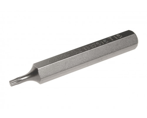 Бита TORX Т15х75мм 10мм удлиненная S2 JTC